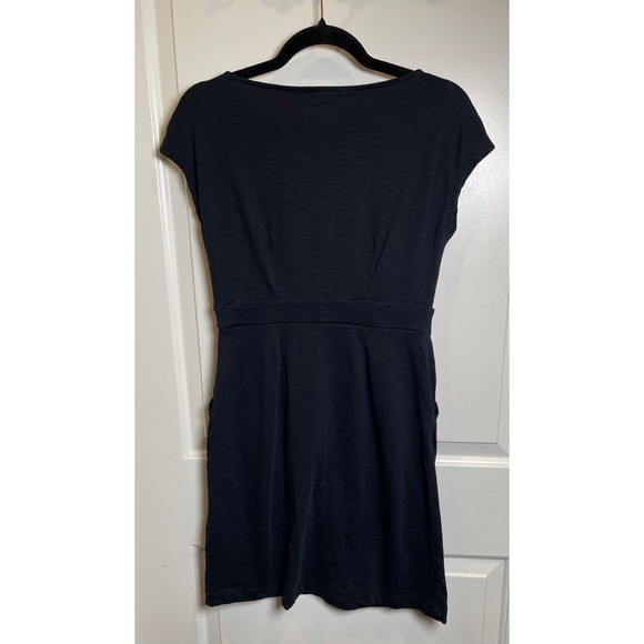 Boden Black Florrie Jersey Cap Sleeve Sheath Dress with pockets 6P Career Casual - Picture 4 of 10